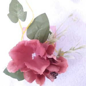 Dark Pink Corsage and Boutonniere