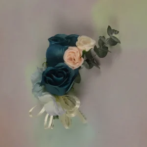 Teal & Blush Corsages