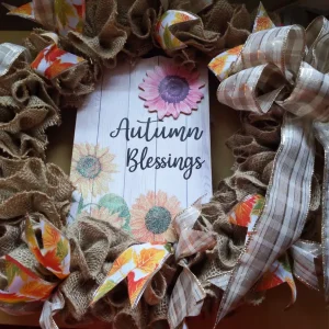 Fall Wedding Wreath 24"
