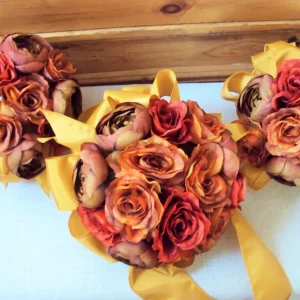 Fall Bridal Wedding Flowers 6 Piece Package