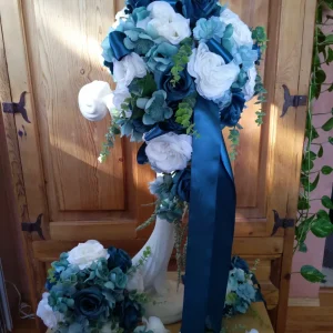 Teal Wedding Flowers 13 Piece Package