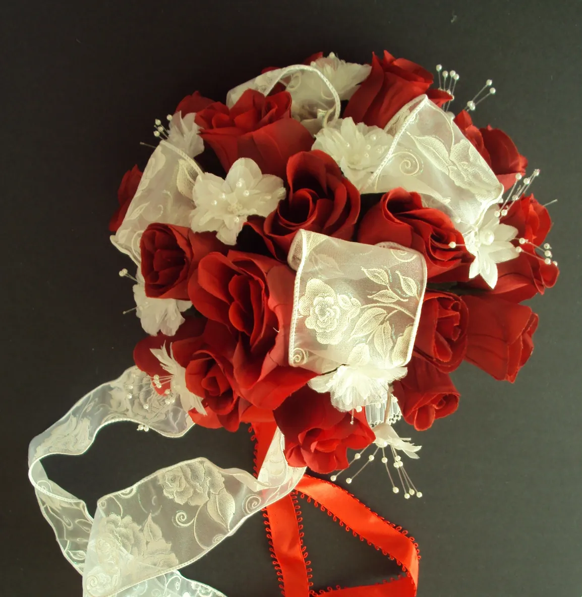 Red Roses Wedding Flower 12 Piece Package