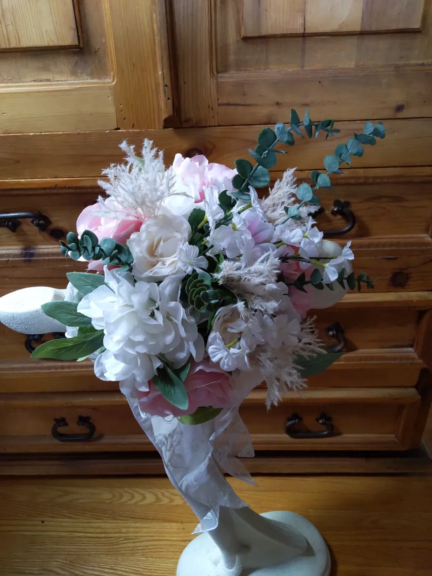 Summer Love 22" Bridal Bouquet & Matching Bout - Image 2