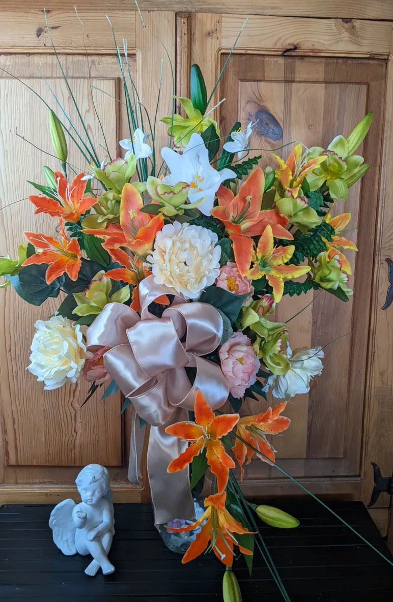 Sympathy Gravesite Flower Arrangememt