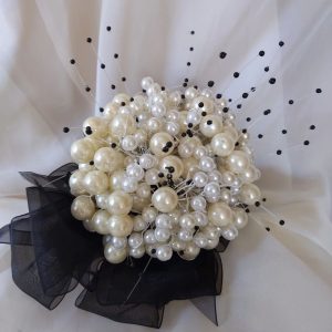 Bridal Pearl Wedding Bouquet & Bout