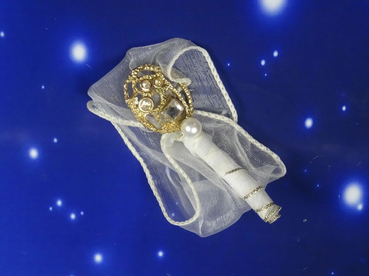 Vintage Gold and Pearls Brooch Bouquet 3 Piece Package - Image 11