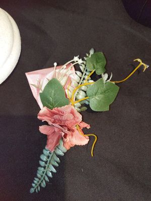 Pink Cascade Wedding Bouquet - 4 Piece Ensemble - Image 9