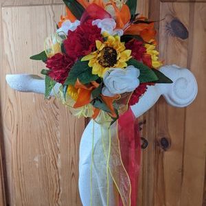 Sunflowers, Lillies & Carnations Bridal Bouquet & Bout