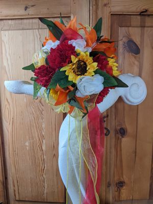 Sunflowers, Lillies & Carnations Bridal Bouquet & Bout