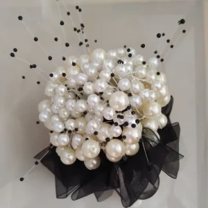 Pearl Alternative Wedding Bouquet & Matching Bout